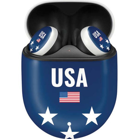 USA Flag Stars Google Pixel Buds Skin